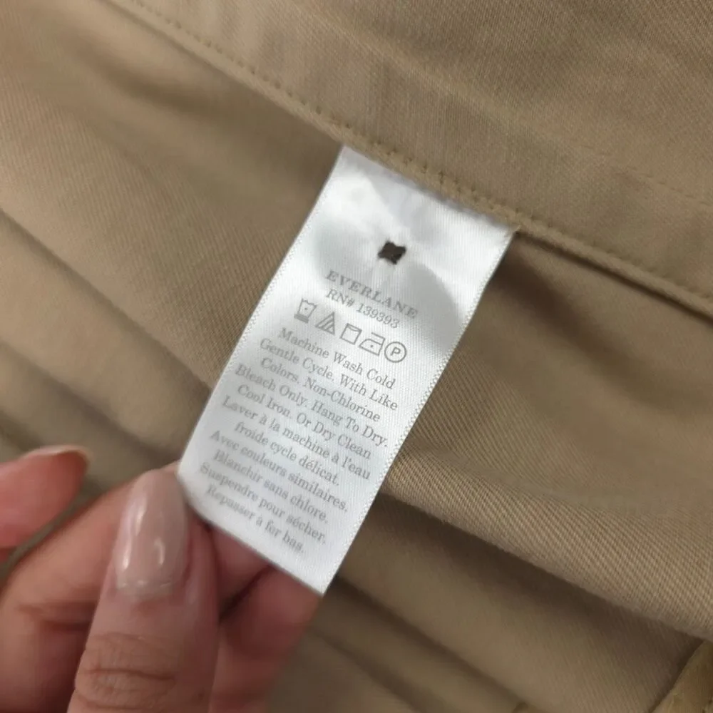 NEW Everlane Gathered Drape Trench Coat Minimal Preppy Tailored French Girl Boho - Picture 13 of 14